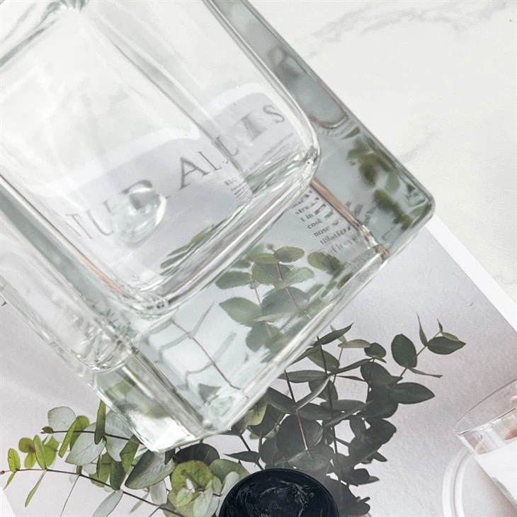 Square Glass Wine Bottle
