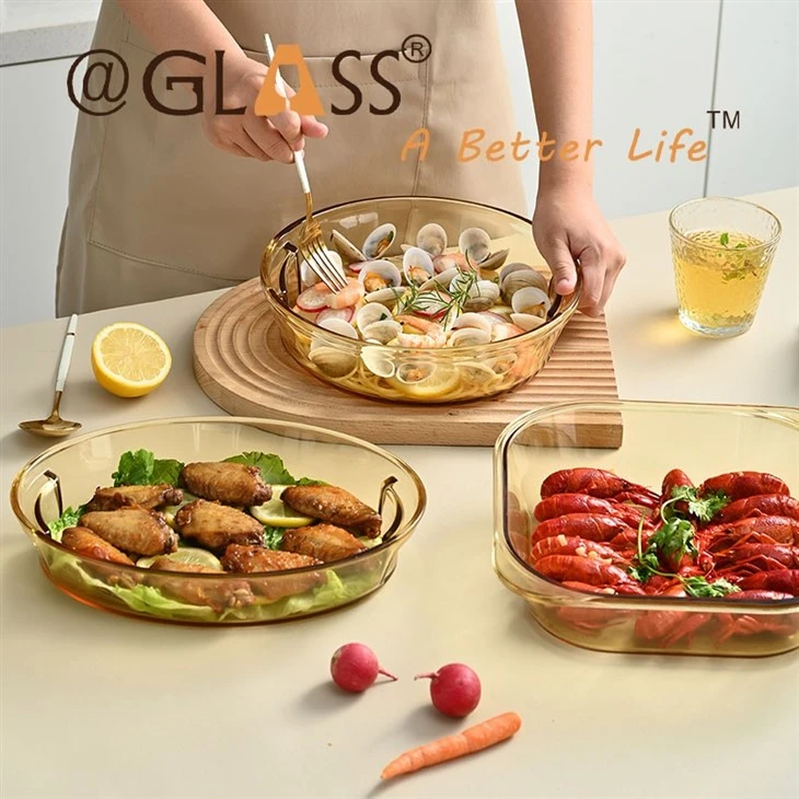 Amber Borosilicate Glass Baking Dish suppliers